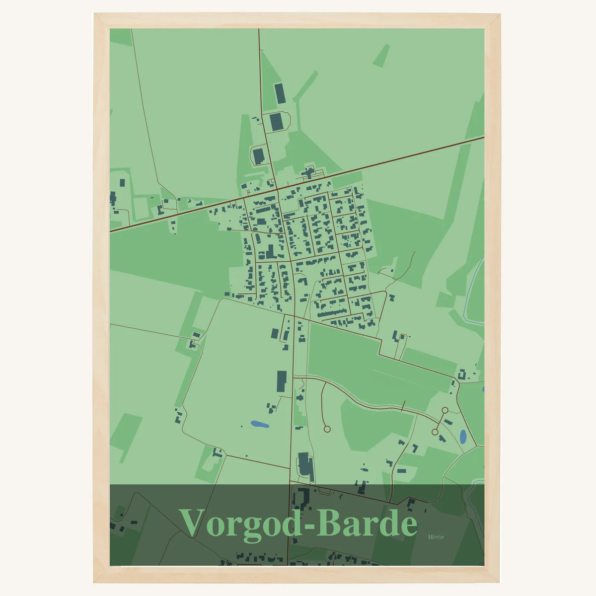 Vorgod-Barde plakat – Firkantet 2026 – Lys pastel grøn