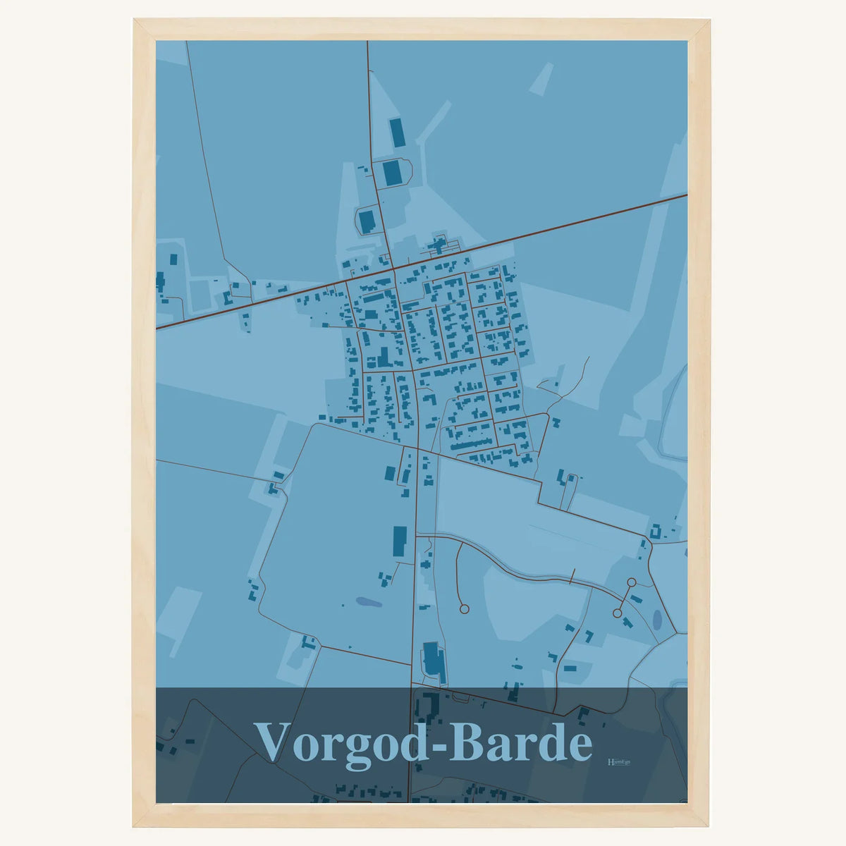 Vorgod-Barde plakat – Firkantet 2026 – Lys pastel blå