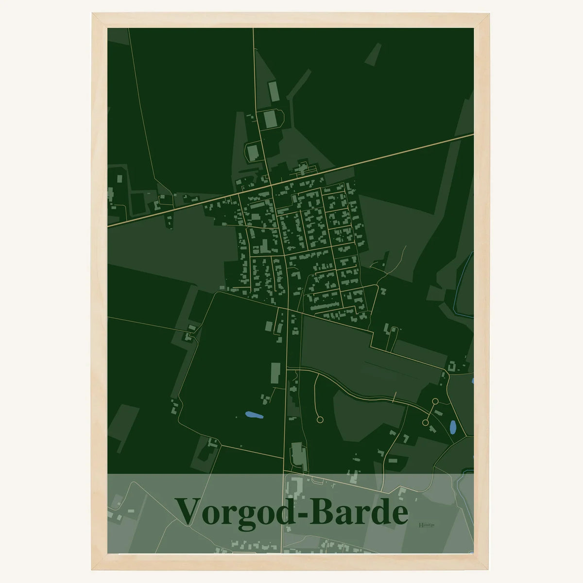 Vorgod-Barde plakat – Firkantet 2026 – Mørk grøn