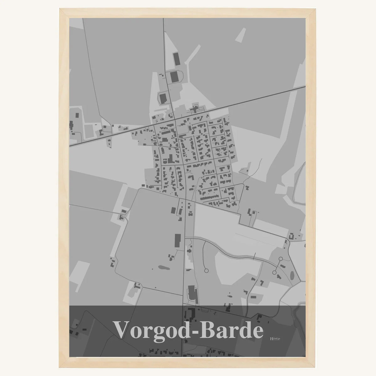 Vorgod-Barde plakat – Firkantet 2026 – Lys pastel grå