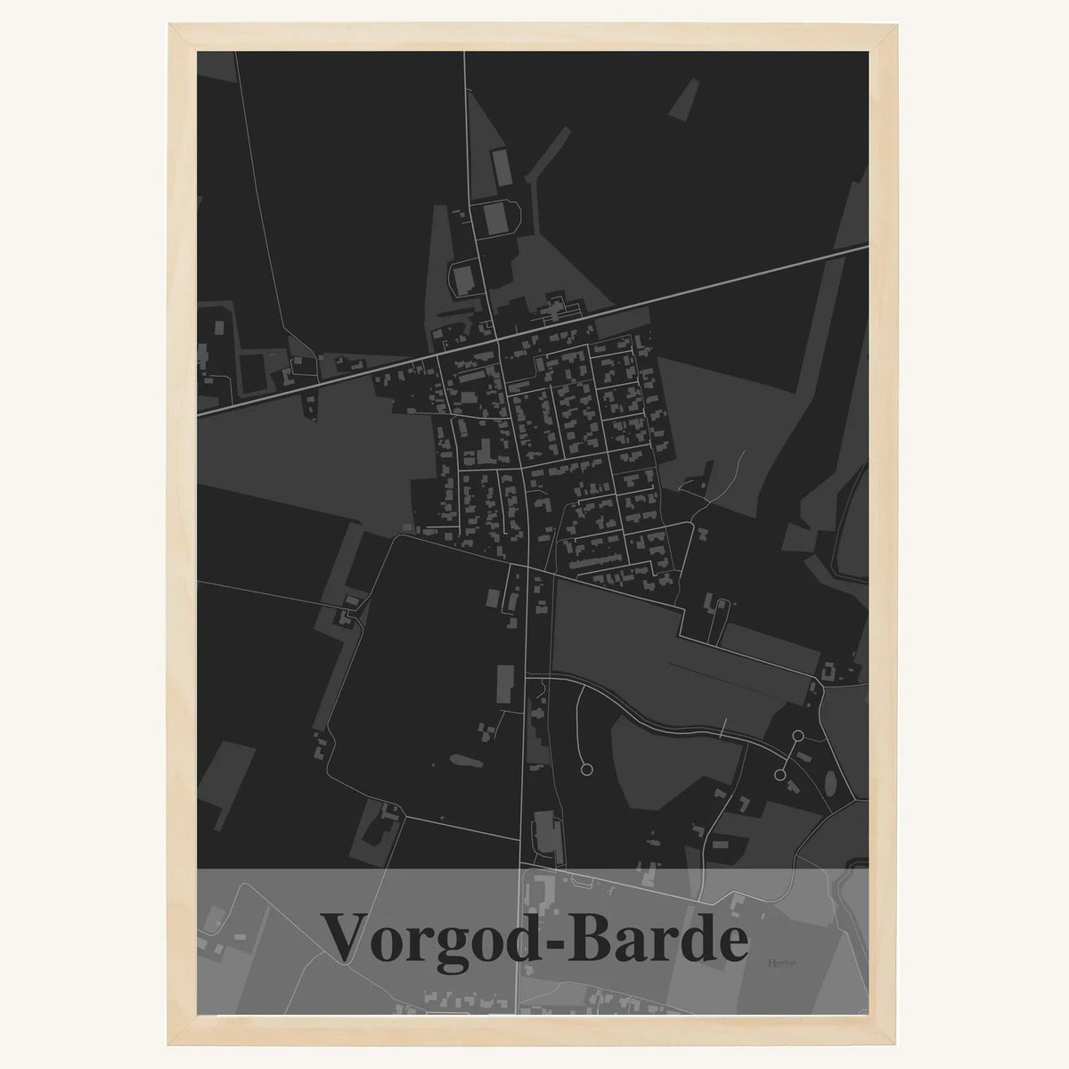 Vorgod-Barde plakat – Firkantet 2026 – Mørk grå
