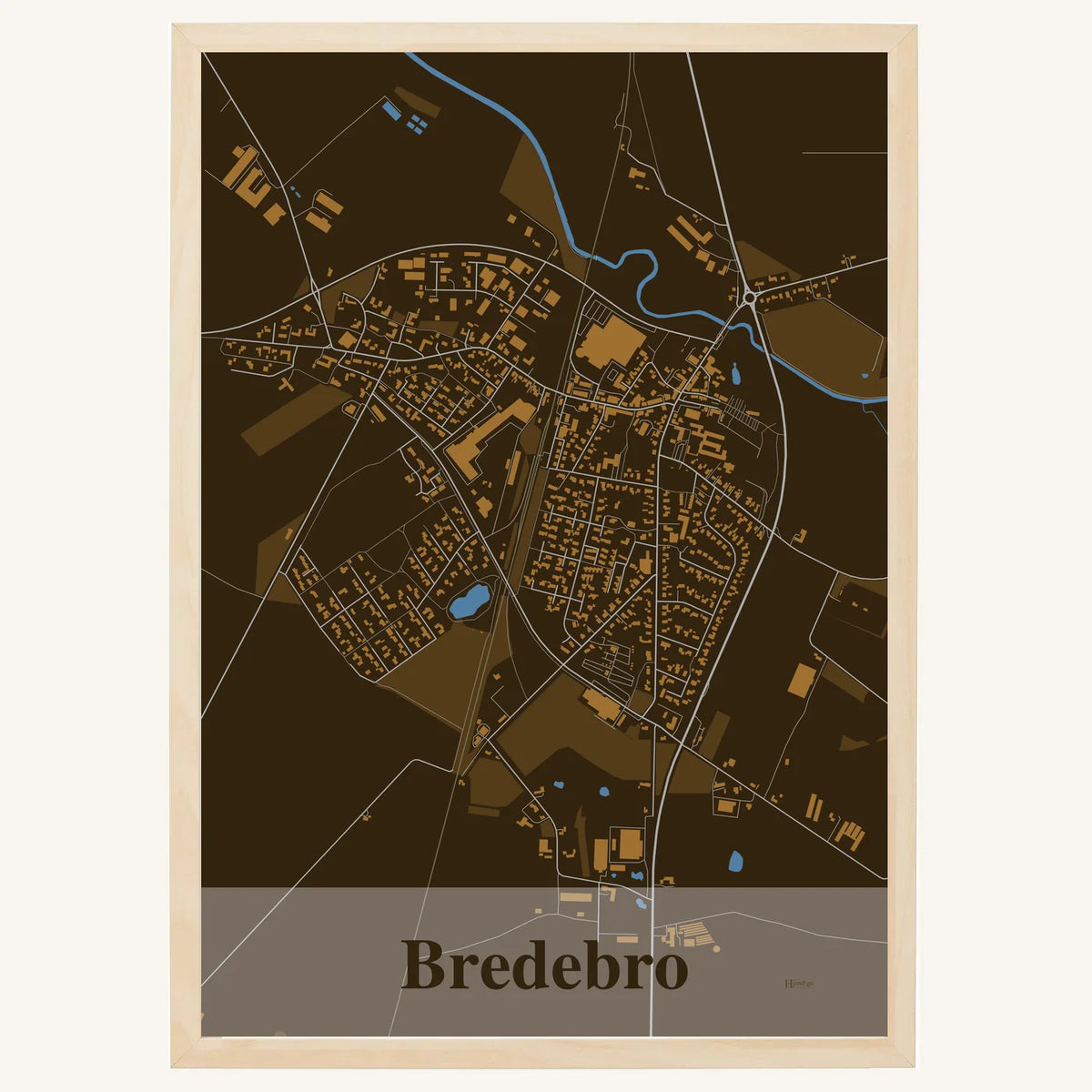 Bredebro plakat – Firkantet 2026 – Mørk brun