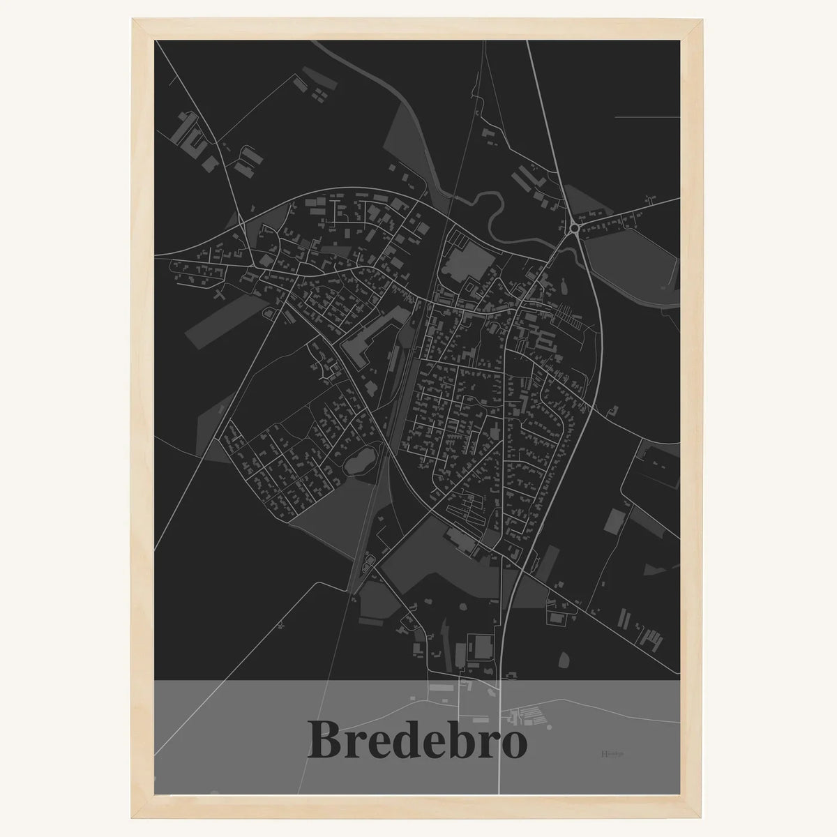 Bredebro plakat – Firkantet 2026 – Mørk grå