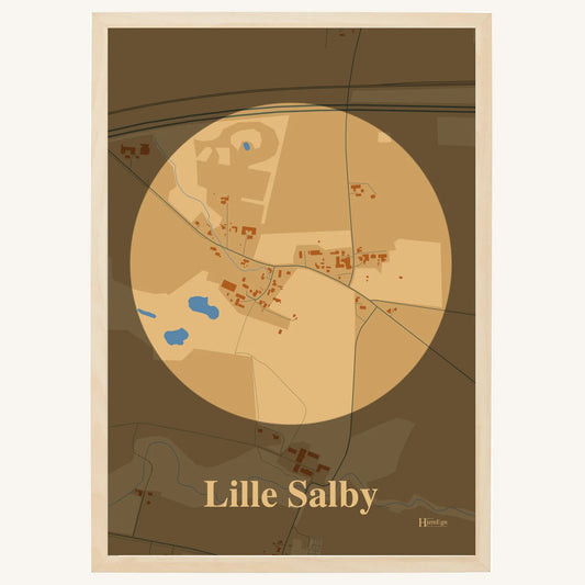 Lille Salby plakat – Centrum 2026 – Lys pastel brun