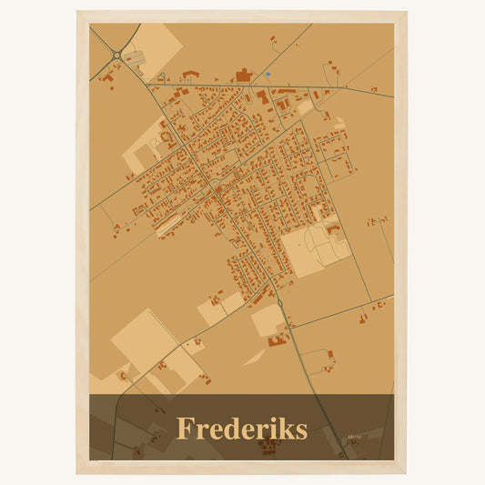 Frederiks plakat – Firkantet 2026 – Lys pastel brun