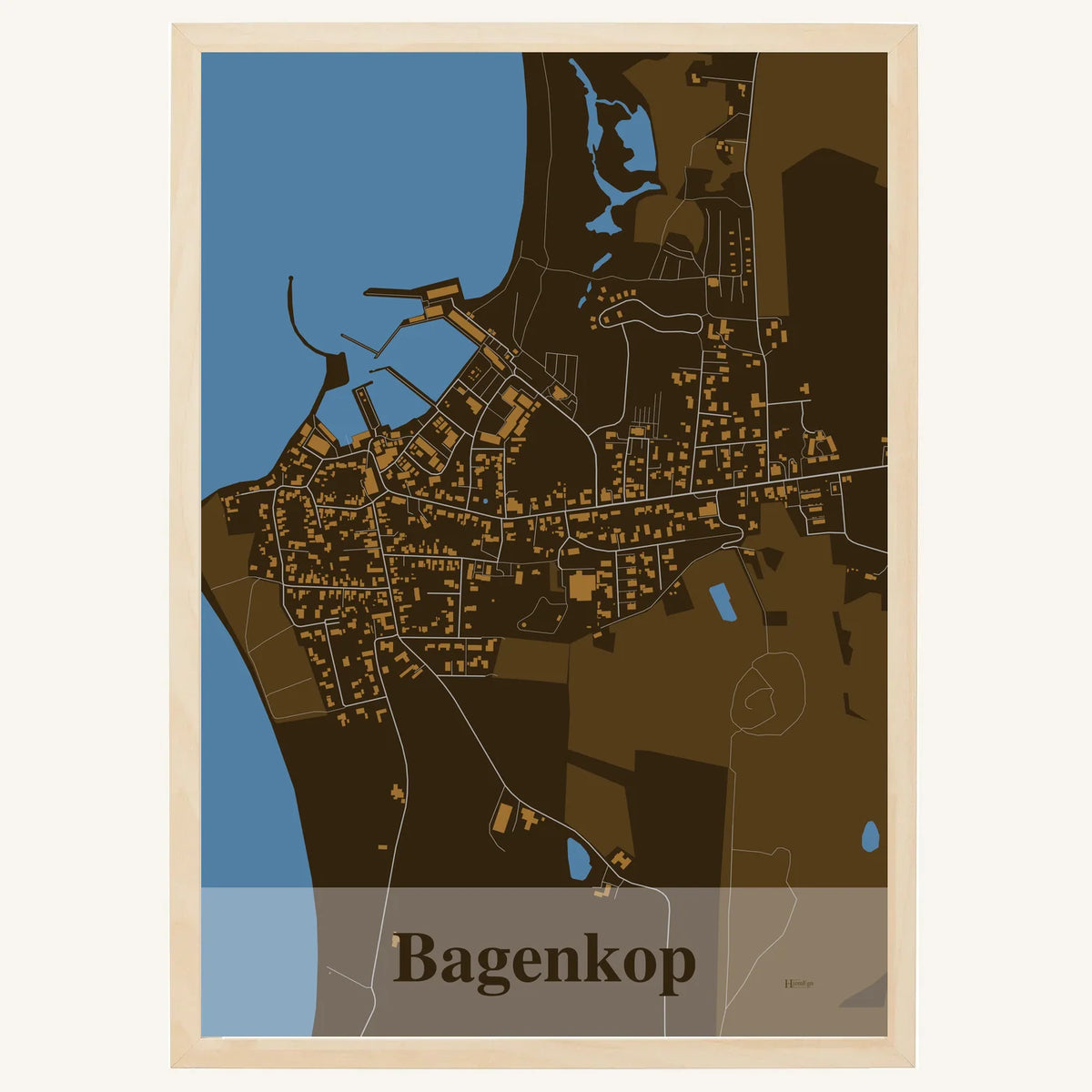Bagenkop plakat – Firkantet 2026 – Mørk brun