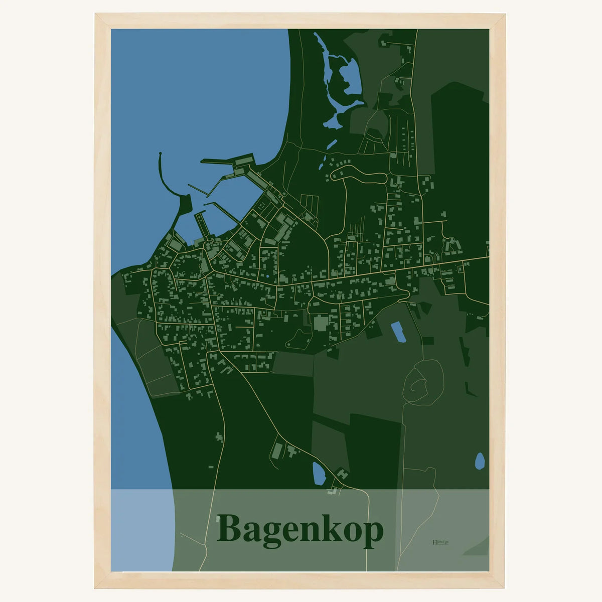 Bagenkop plakat – Firkantet 2026 – Mørk grøn