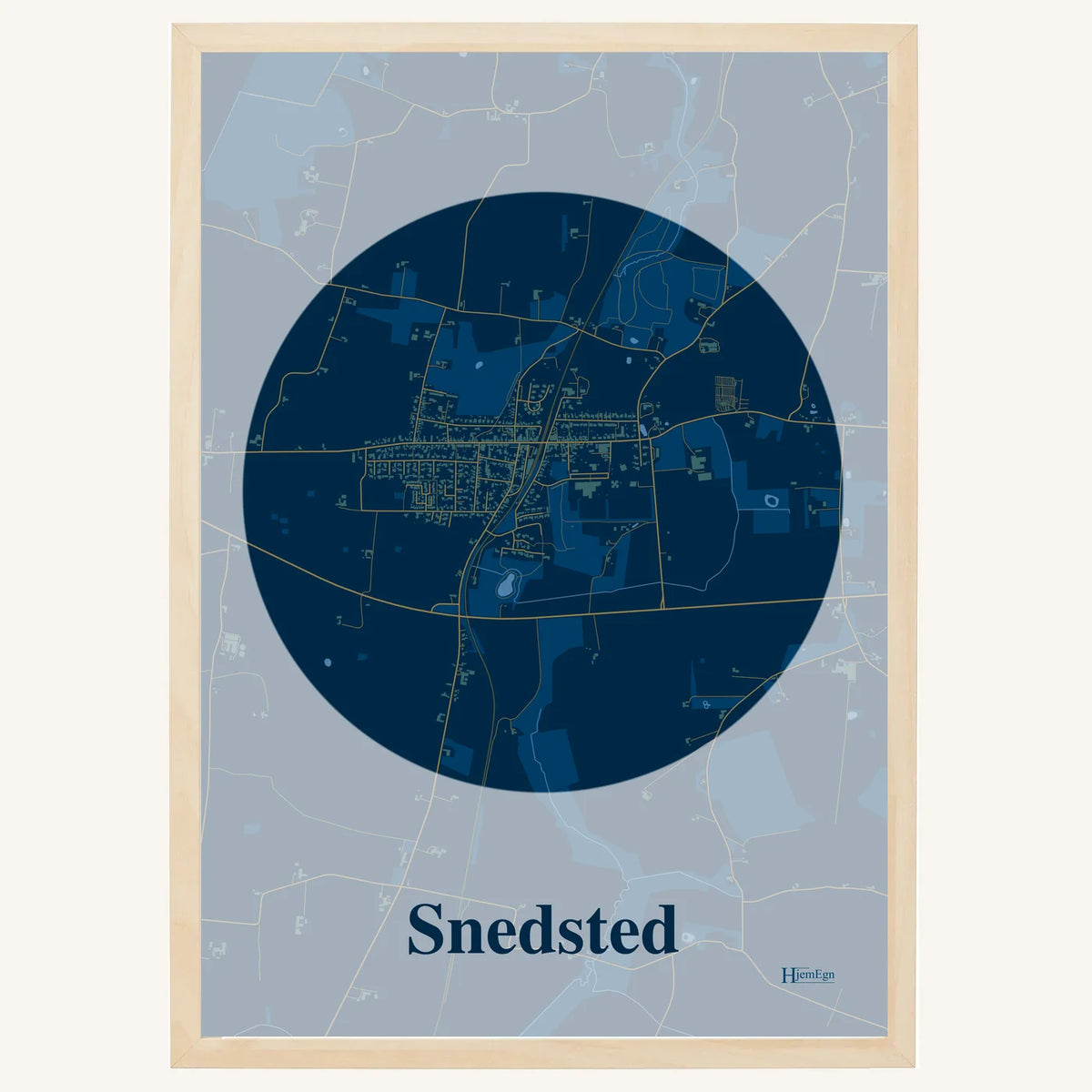 Snedsted plakat – Centrum 2026 – Mørk blå