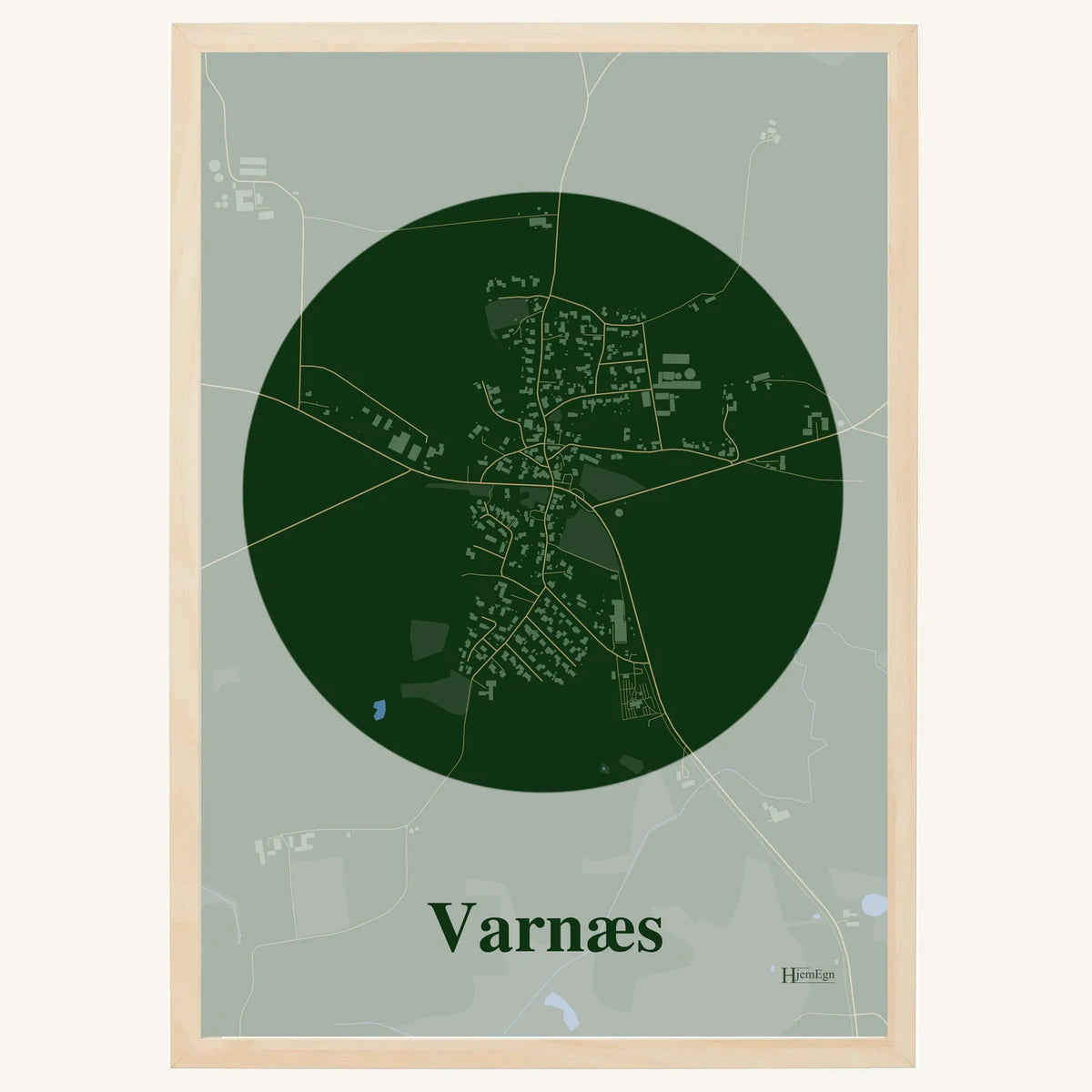 Varnæs plakat – Centrum 2026 – Mørk grøn