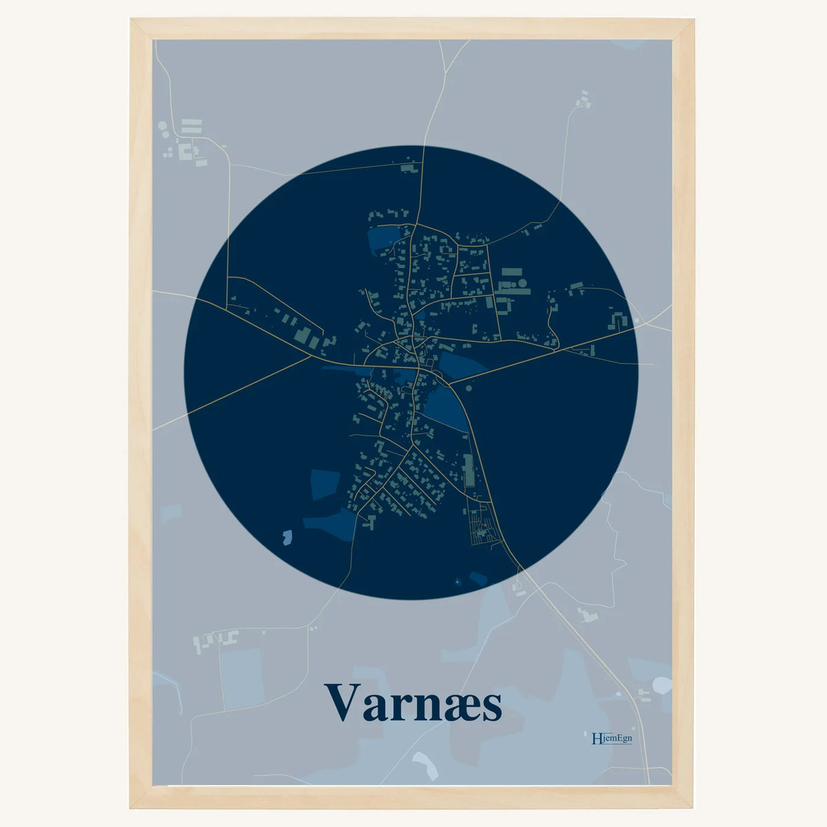 Varnæs plakat – Centrum 2026 – Mørk blå