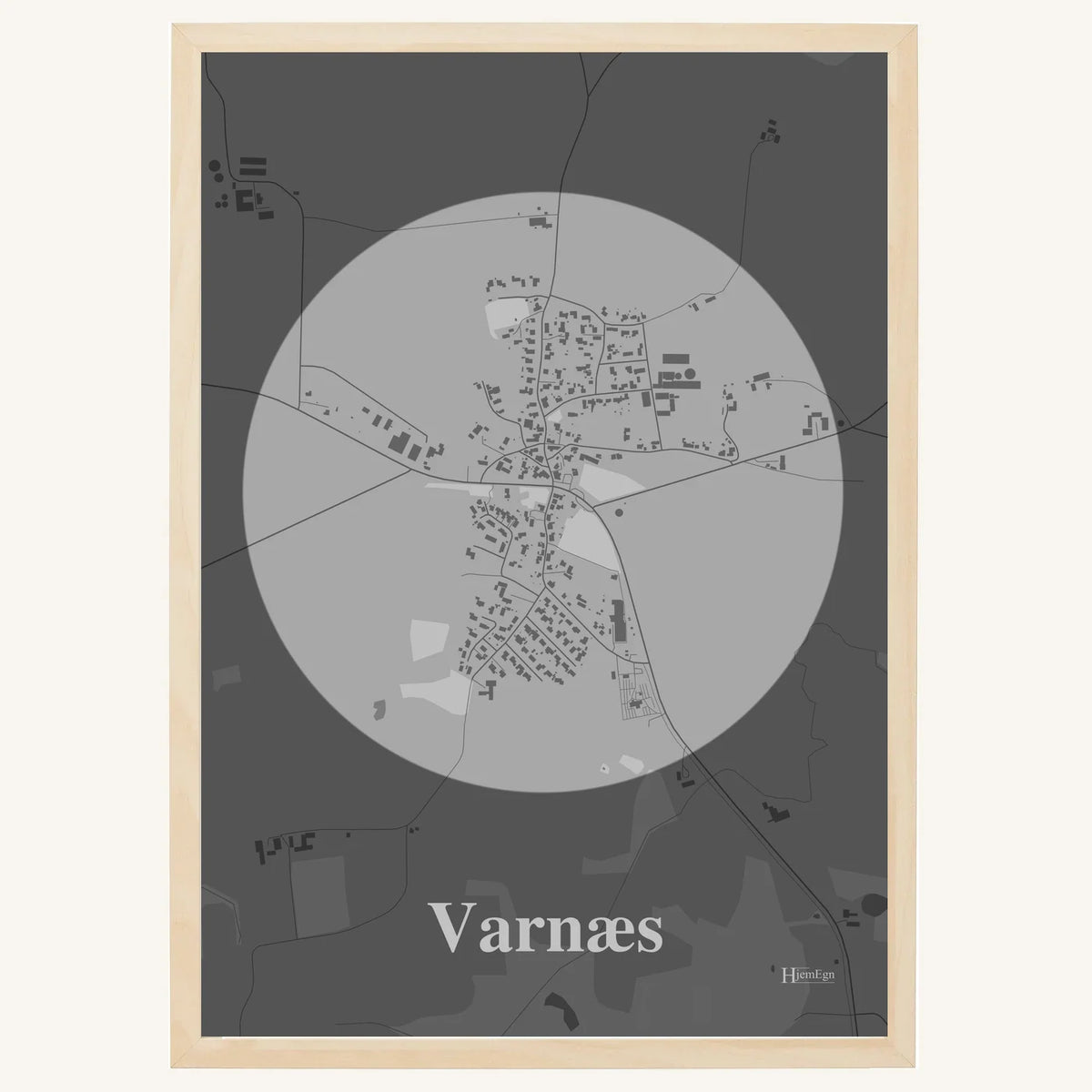 Varnæs plakat – Centrum 2026 – Lys pastel grå