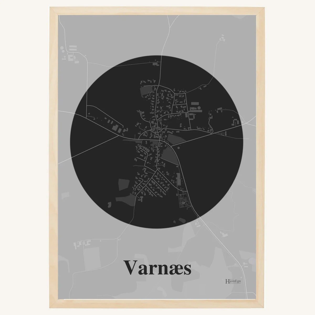 Varnæs plakat – Centrum 2026 – Mørk grå