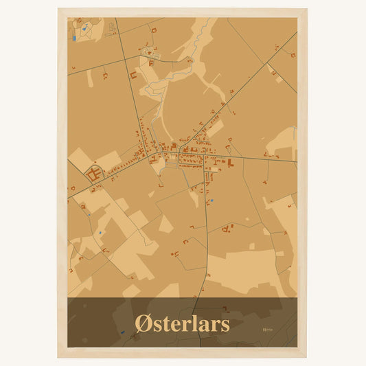 Østerlars plakat – Firkantet 2026 – Lys pastel brun
