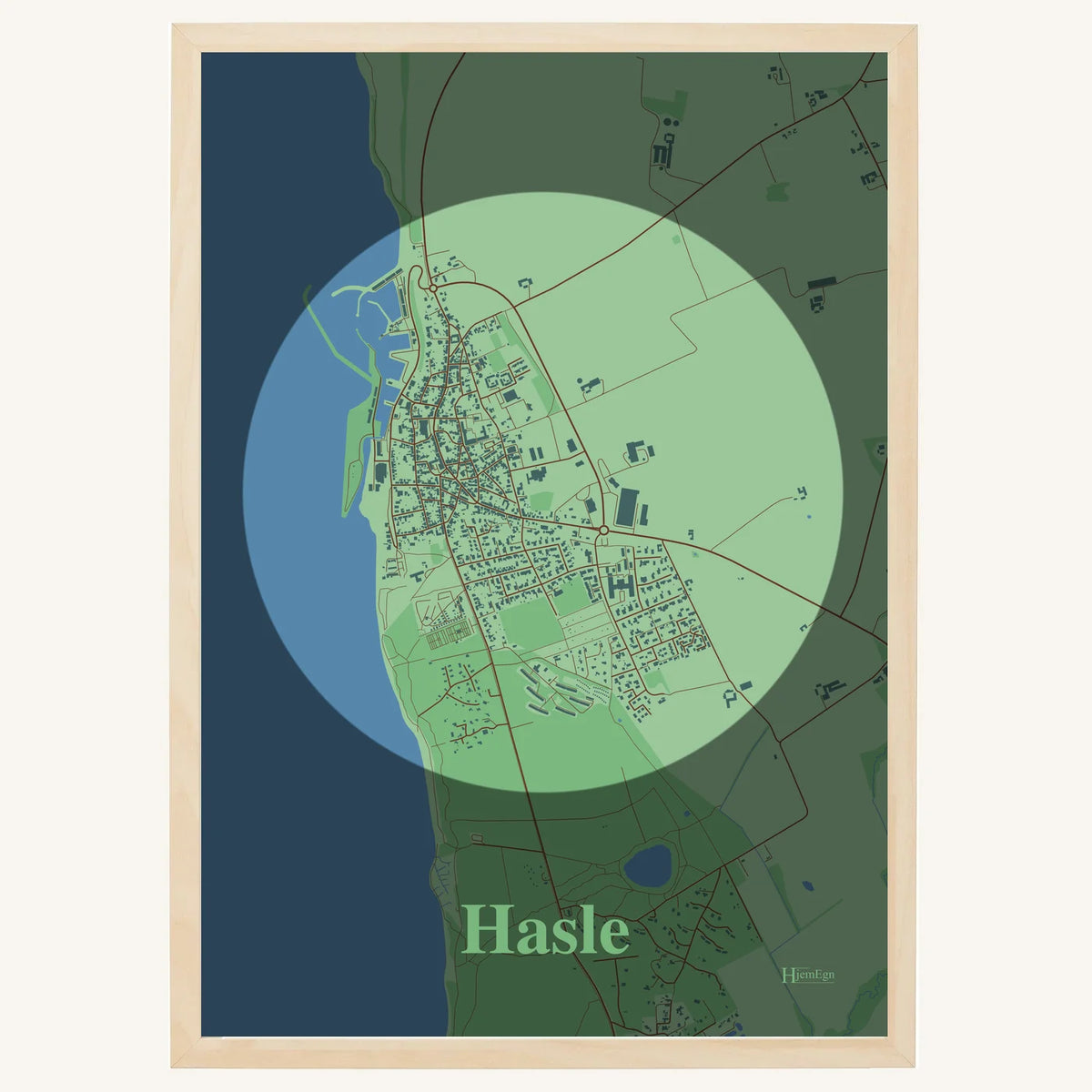Hasle plakat – Centrum 2026 – Lys pastel grøn