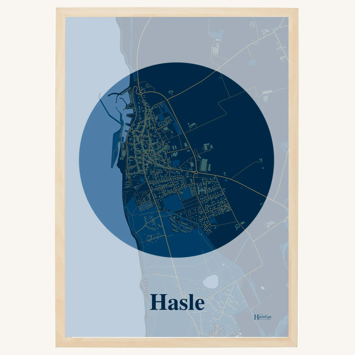Hasle plakat – Centrum 2026 – Mørk blå