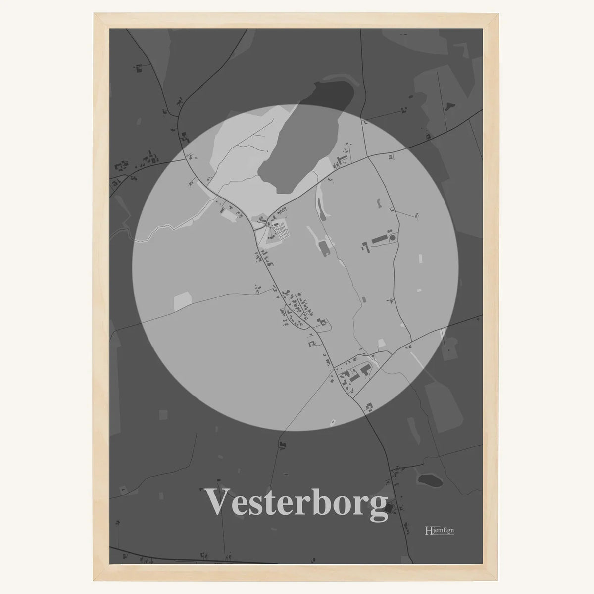 Vesterborg plakat – Centrum 2026 – Lys pastel grå
