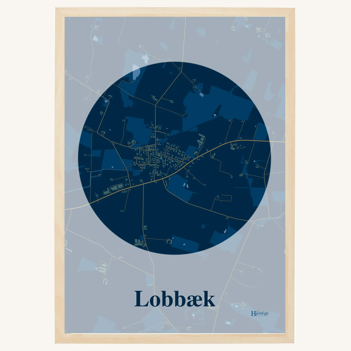 Lobbæk plakat – Centrum 2026 – Mørk blå