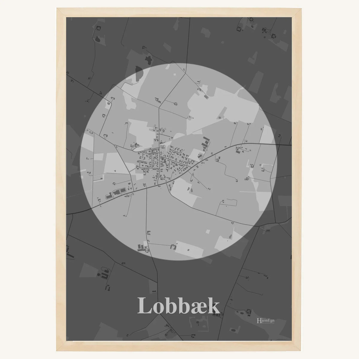 Lobbæk plakat – Centrum 2026 – Lys pastel grå