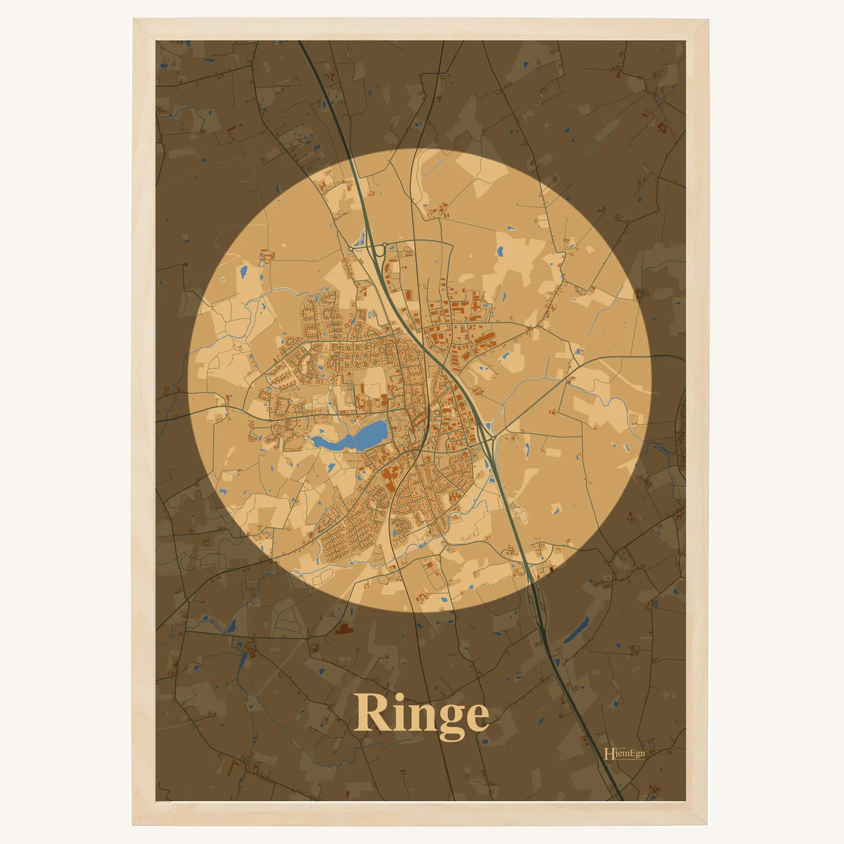 Ringe plakat – Centrum 2026 – Lys pastel brun