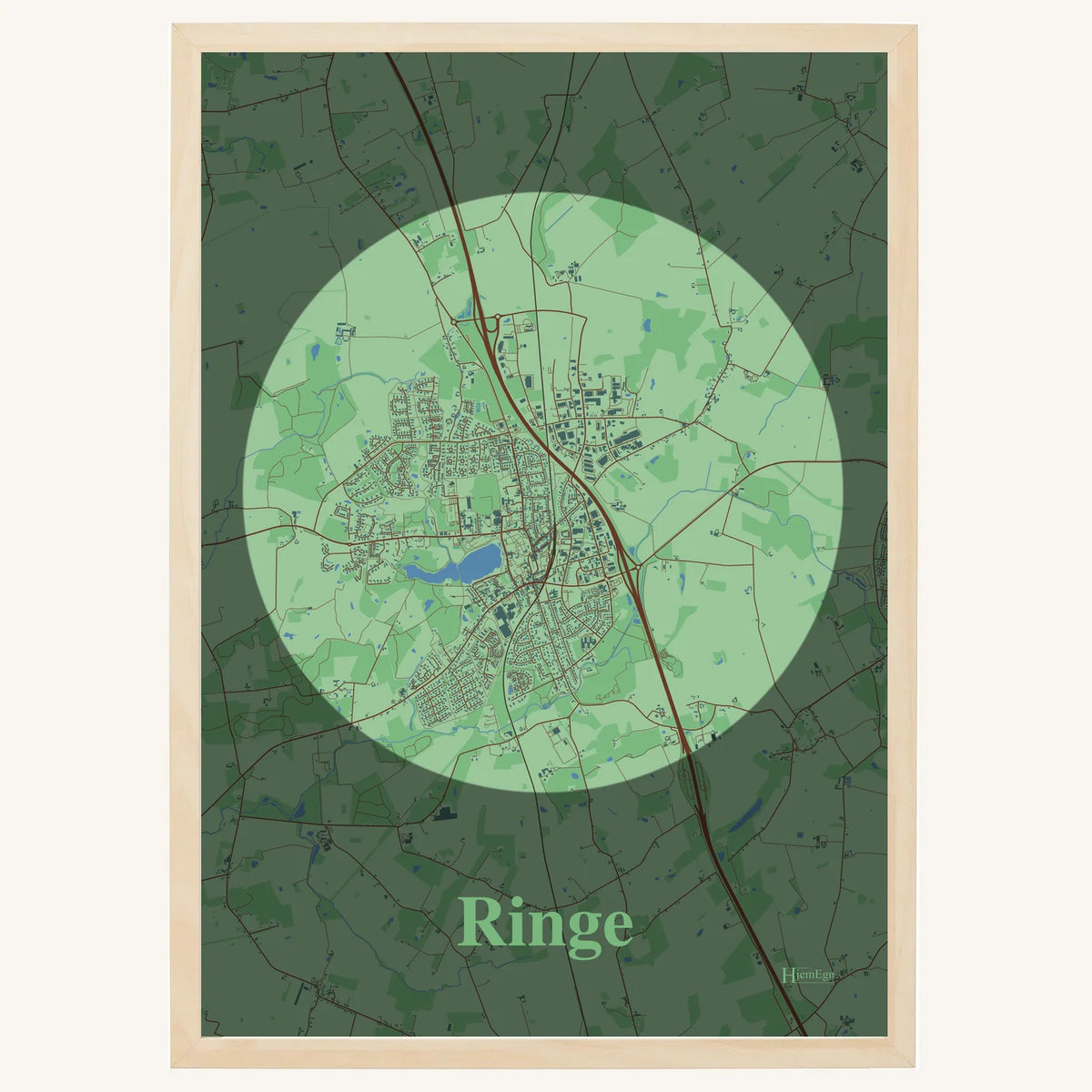Ringe plakat – Centrum 2026 – Lys pastel grøn