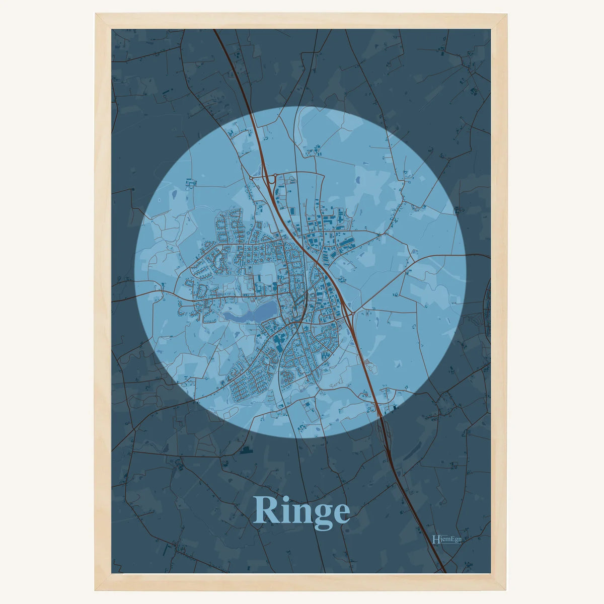 Ringe plakat – Centrum 2026 – Lys pastel blå