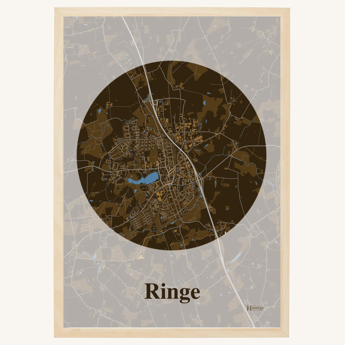 Ringe plakat – Centrum 2026 – Mørk brun