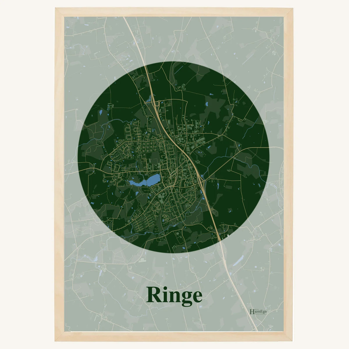 Ringe plakat – Centrum 2026 – Mørk grøn