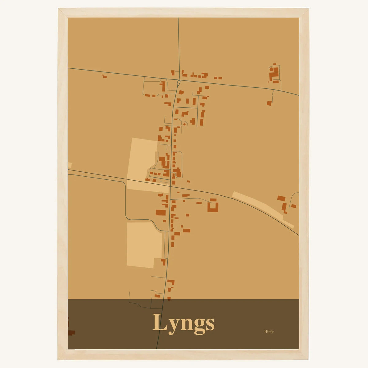 Lyngs plakat – Firkantet 2026 – Lys pastel brun