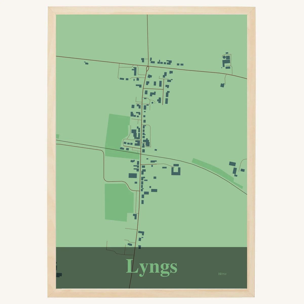 Lyngs plakat – Firkantet 2026 – Lys pastel grøn