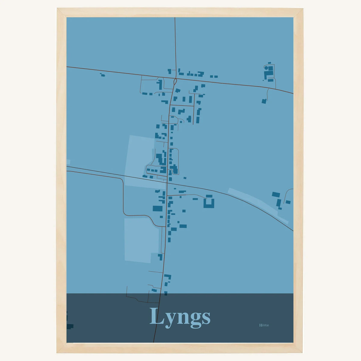 Lyngs plakat – Firkantet 2026 – Lys pastel blå