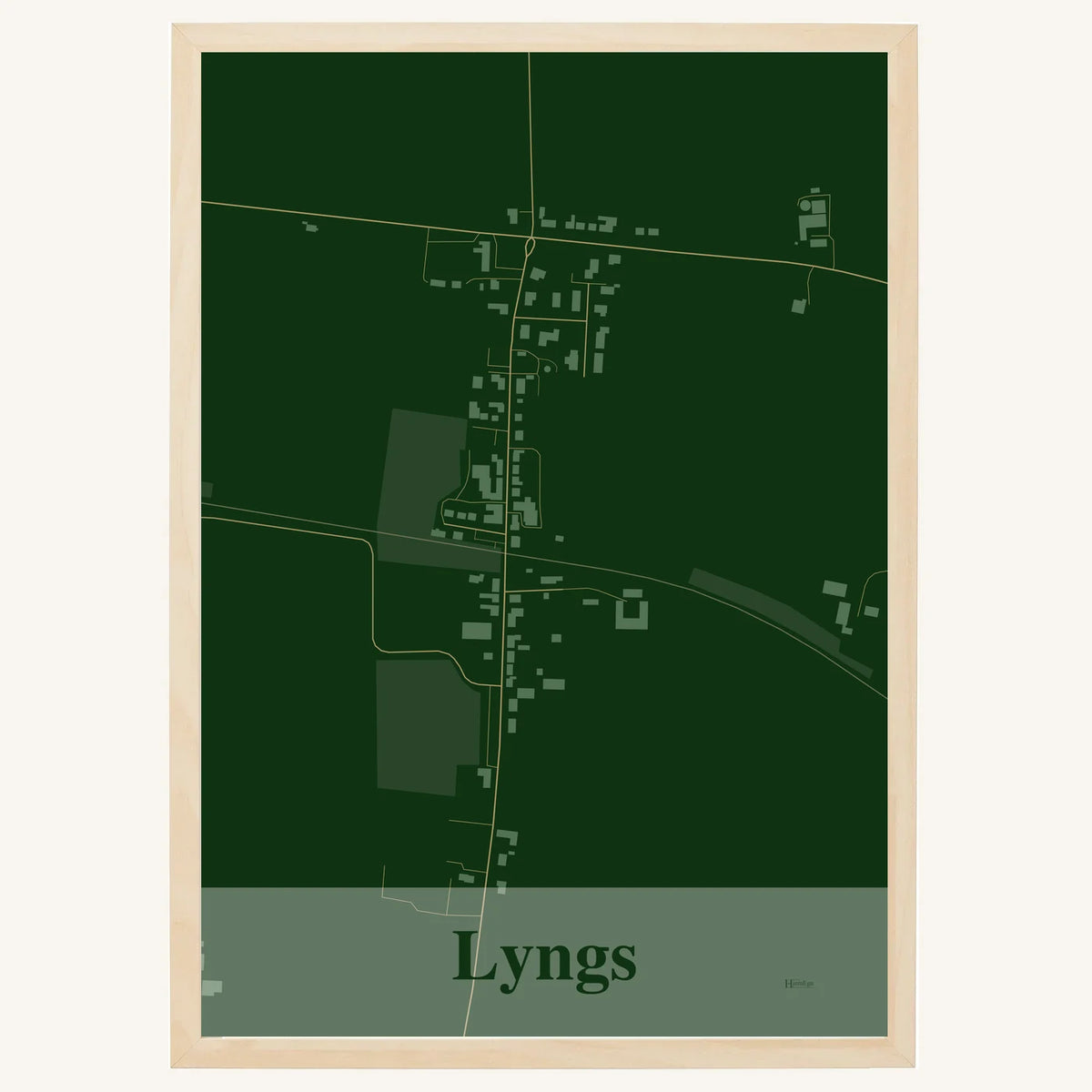 Lyngs plakat – Firkantet 2026 – Mørk grøn