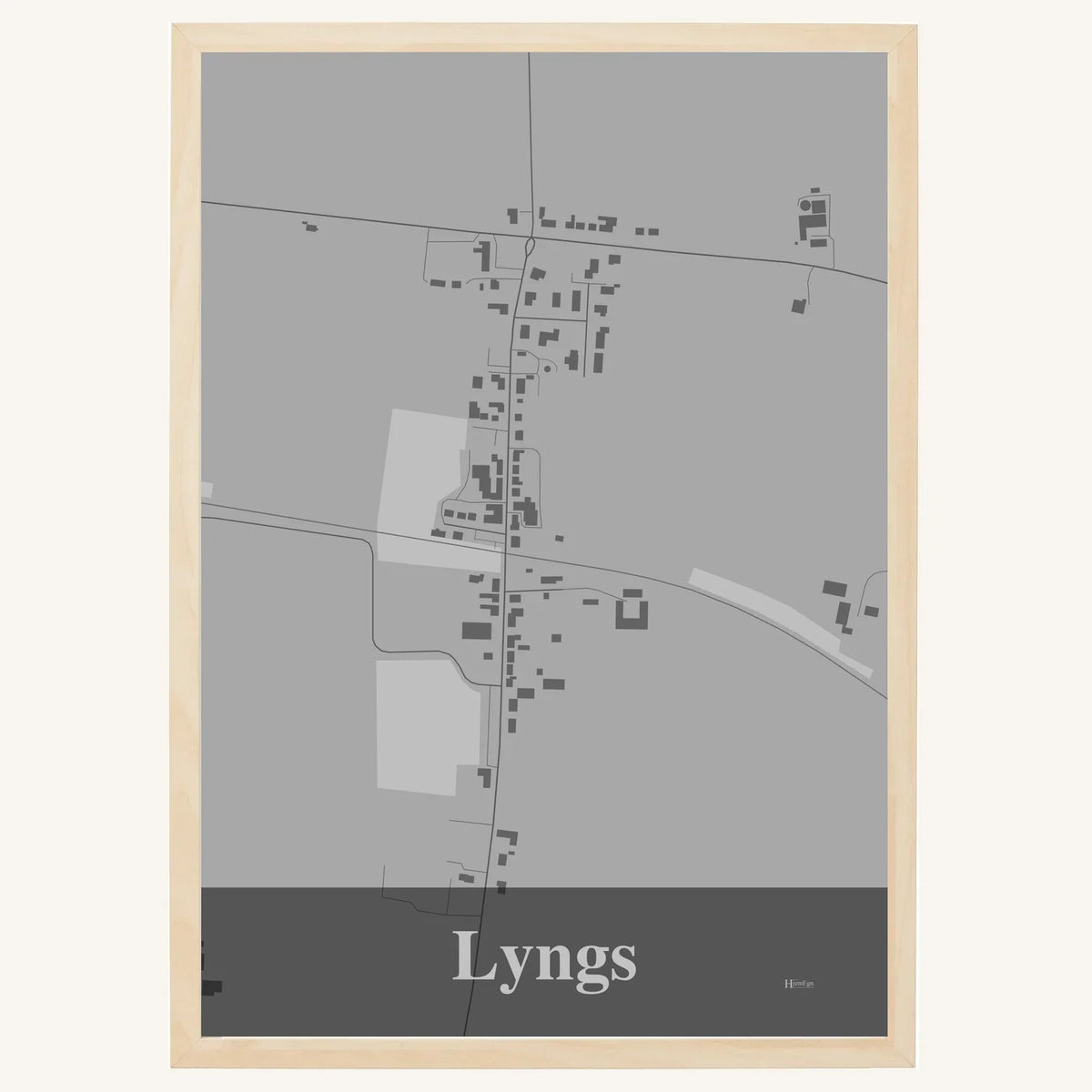 Lyngs plakat – Firkantet 2026 – Lys pastel grå
