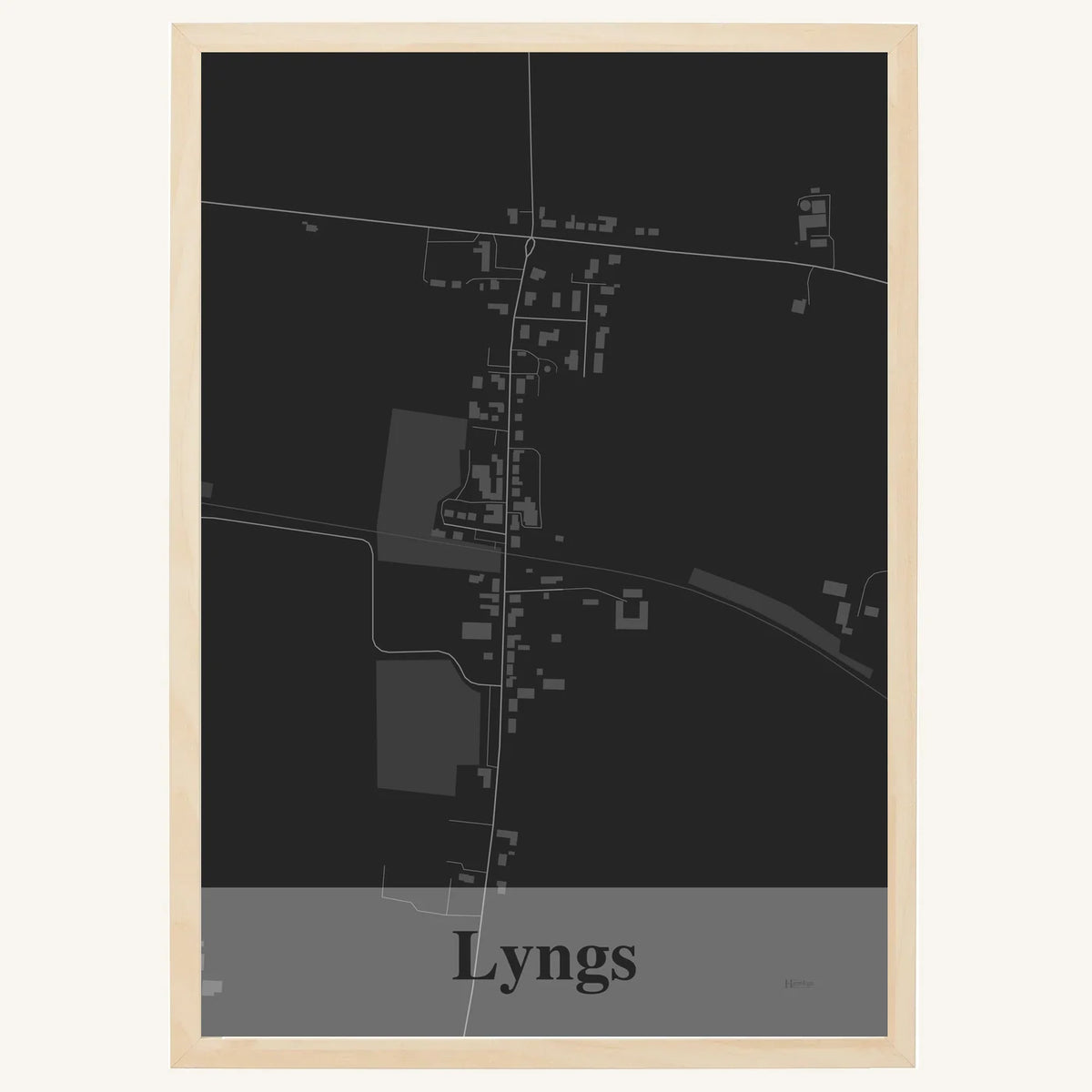 Lyngs plakat – Firkantet 2026 – Mørk grå
