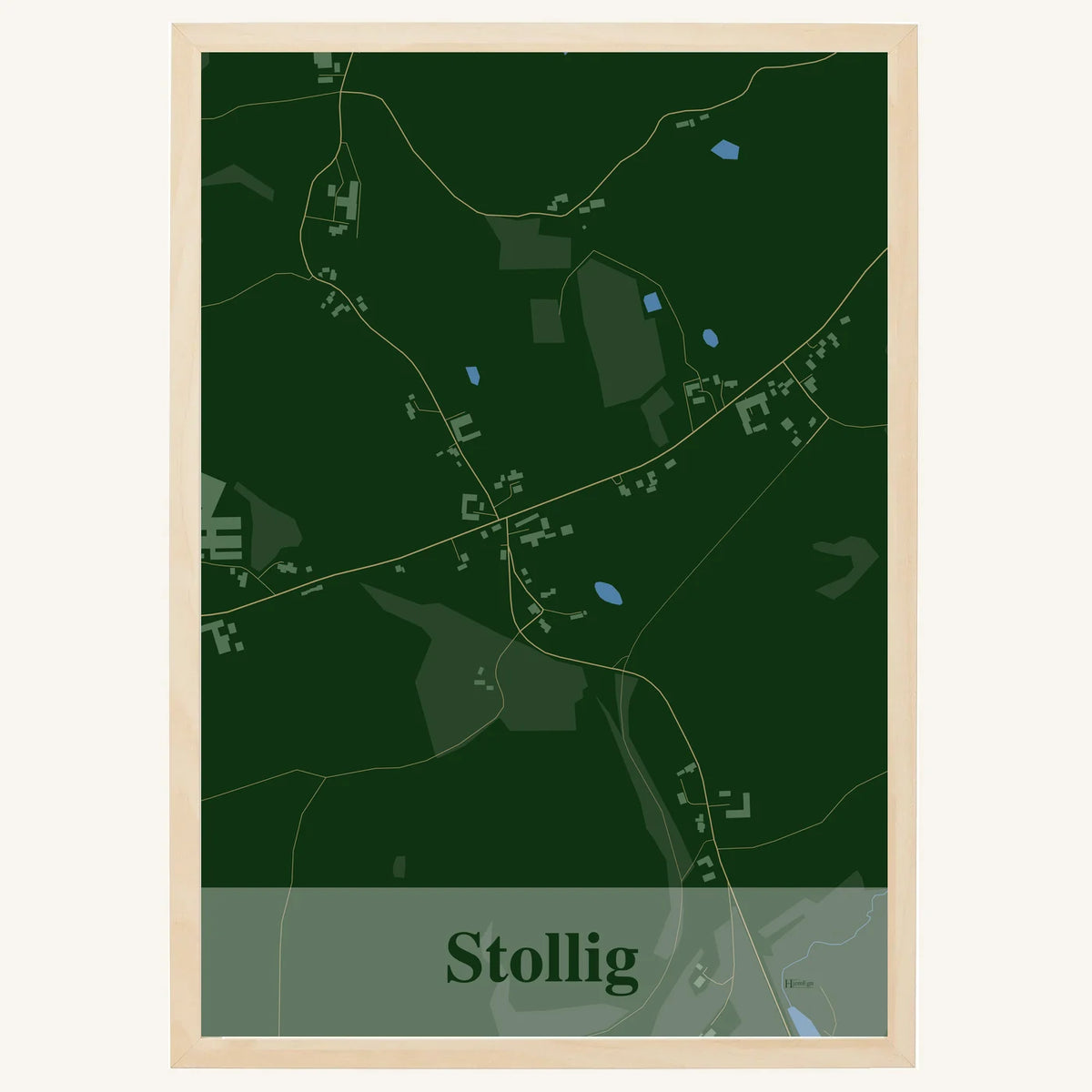 Stollig plakat – Firkantet 2026 – Mørk grøn