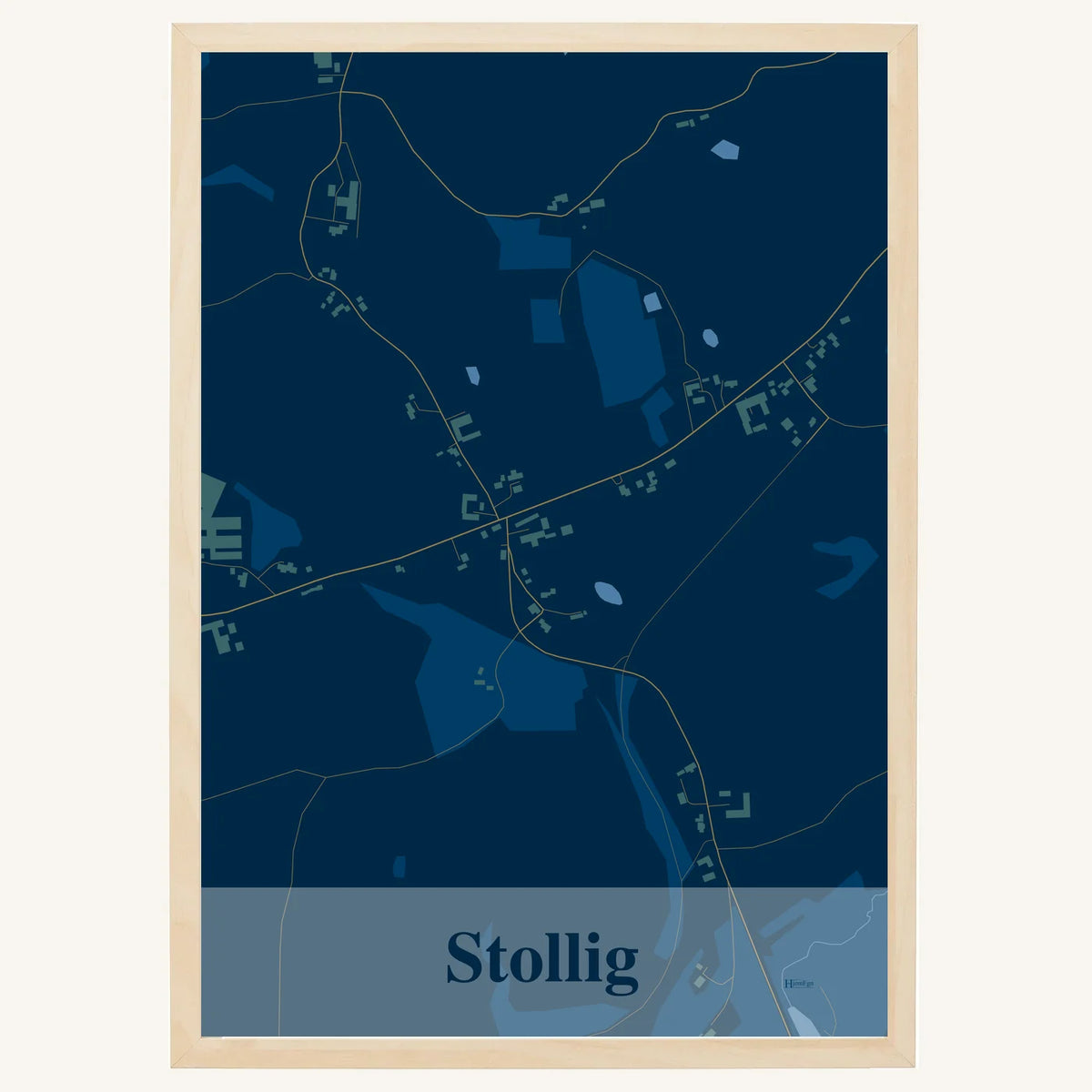Stollig plakat – Firkantet 2026 – Mørk blå