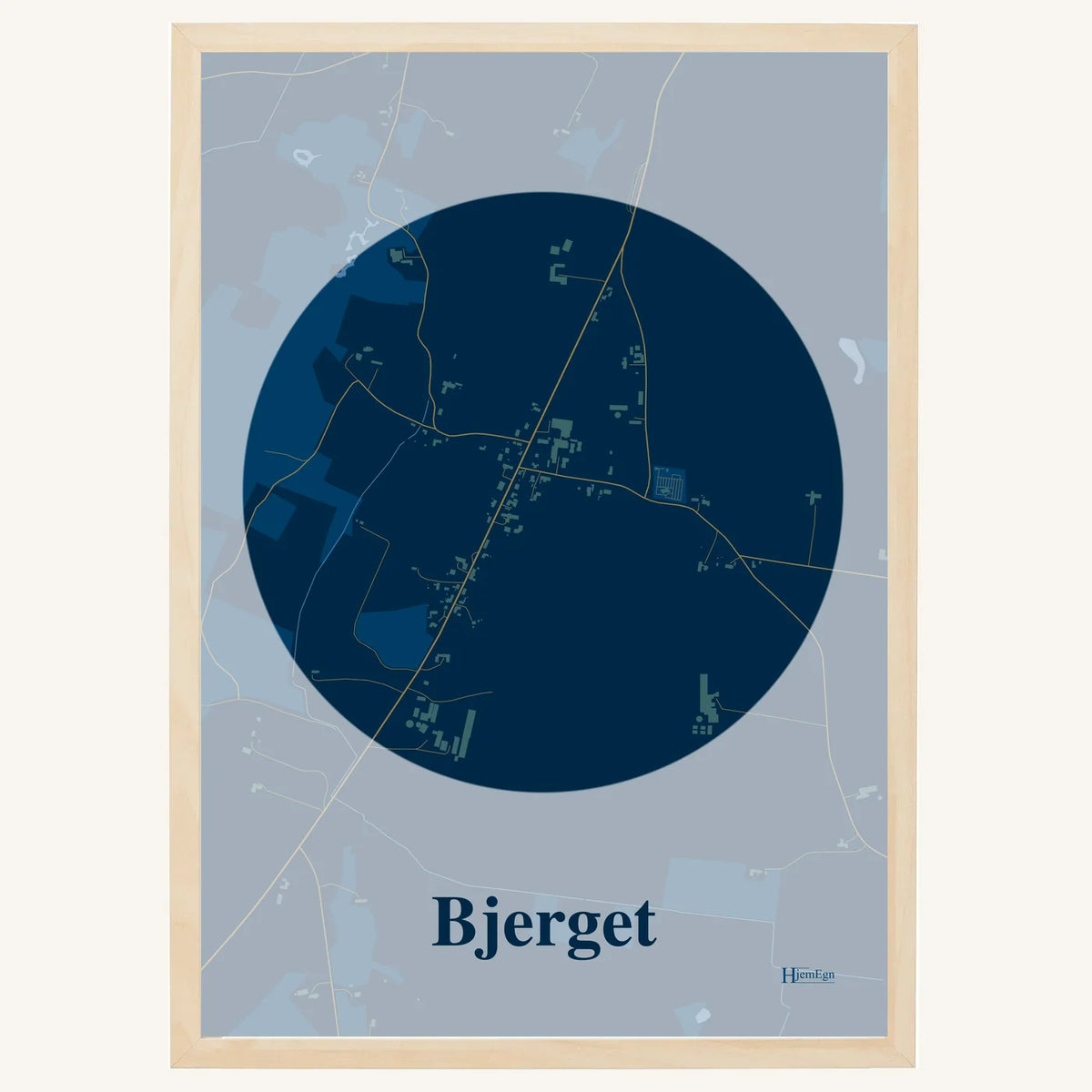 Bjerget plakat – Centrum 2026 – Mørk blå