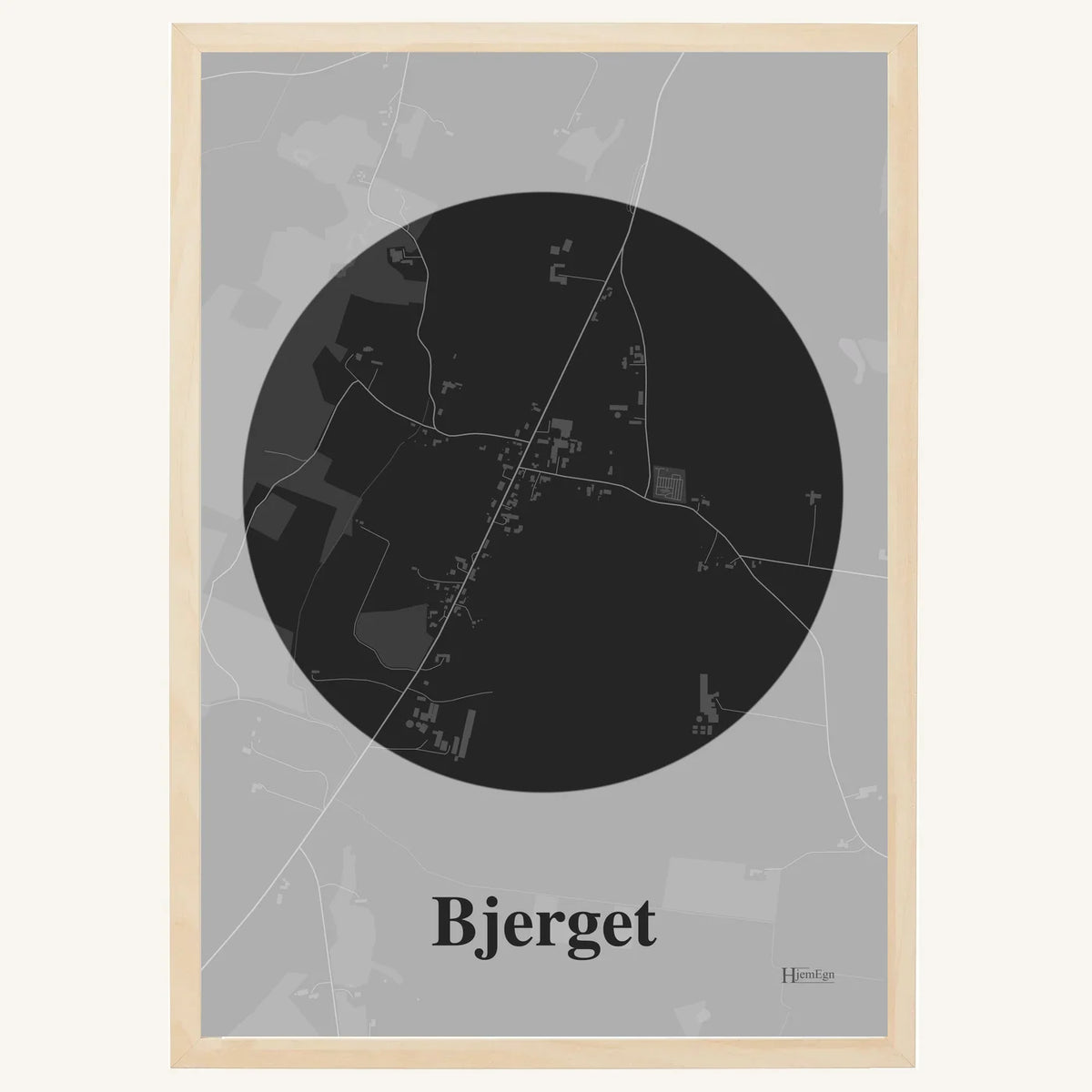 Bjerget plakat – Centrum 2026 – Mørk grå