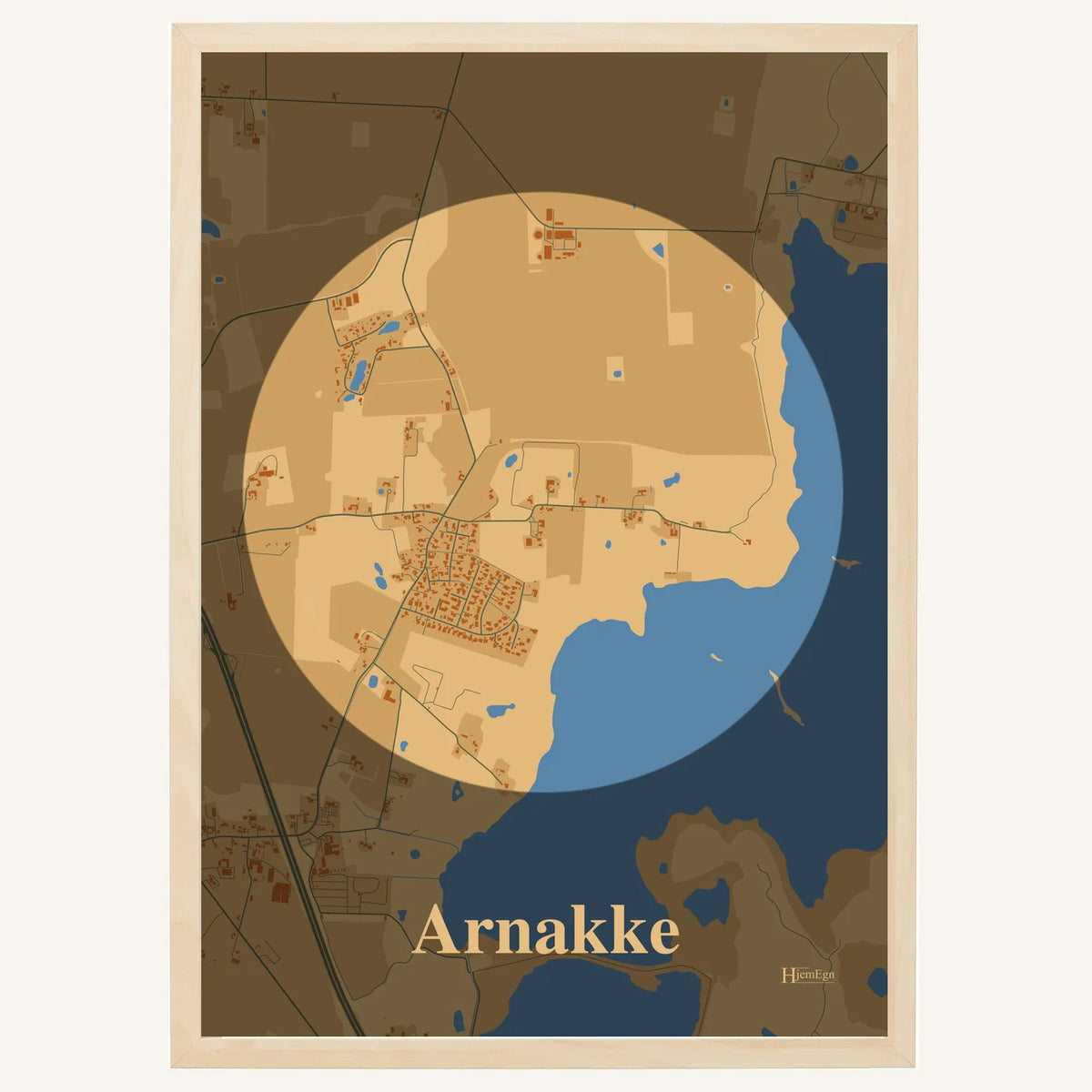 Arnakke plakat – Centrum 2026 – Lys pastel brun