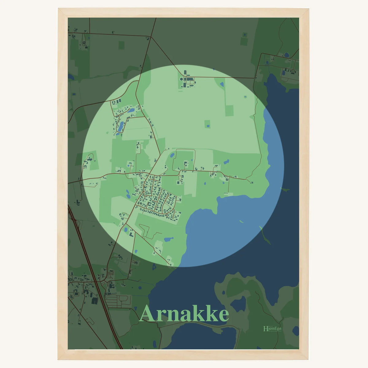 Arnakke plakat – Centrum 2026 – Lys pastel grøn