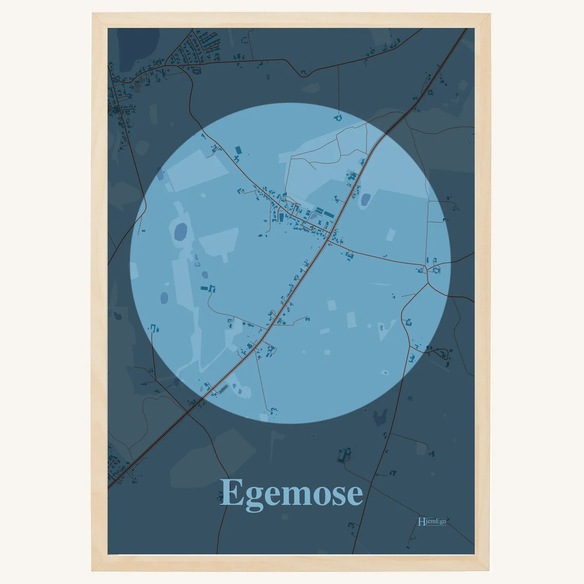 Egemose plakat – Centrum 2026 – Lys pastel blå