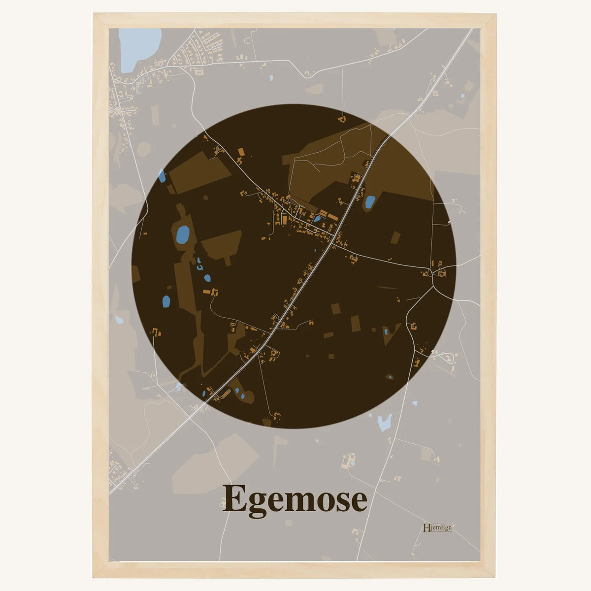 Egemose plakat – Centrum 2026 – Mørk brun