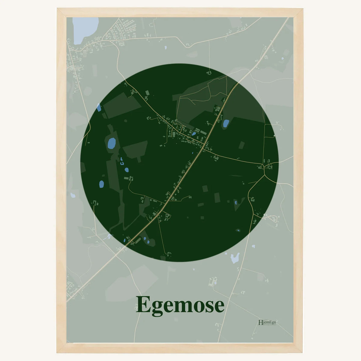 Egemose plakat – Centrum 2026 – Mørk grøn