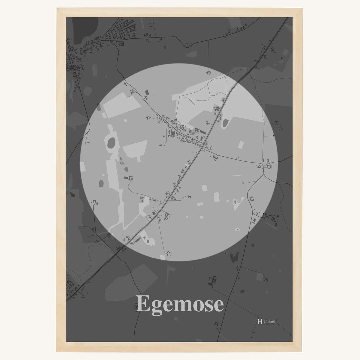 Egemose plakat – Centrum 2026 – Lys pastel grå
