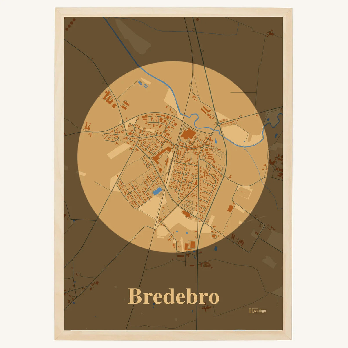 Bredebro plakat – Centrum 2026 – Lys pastel brun