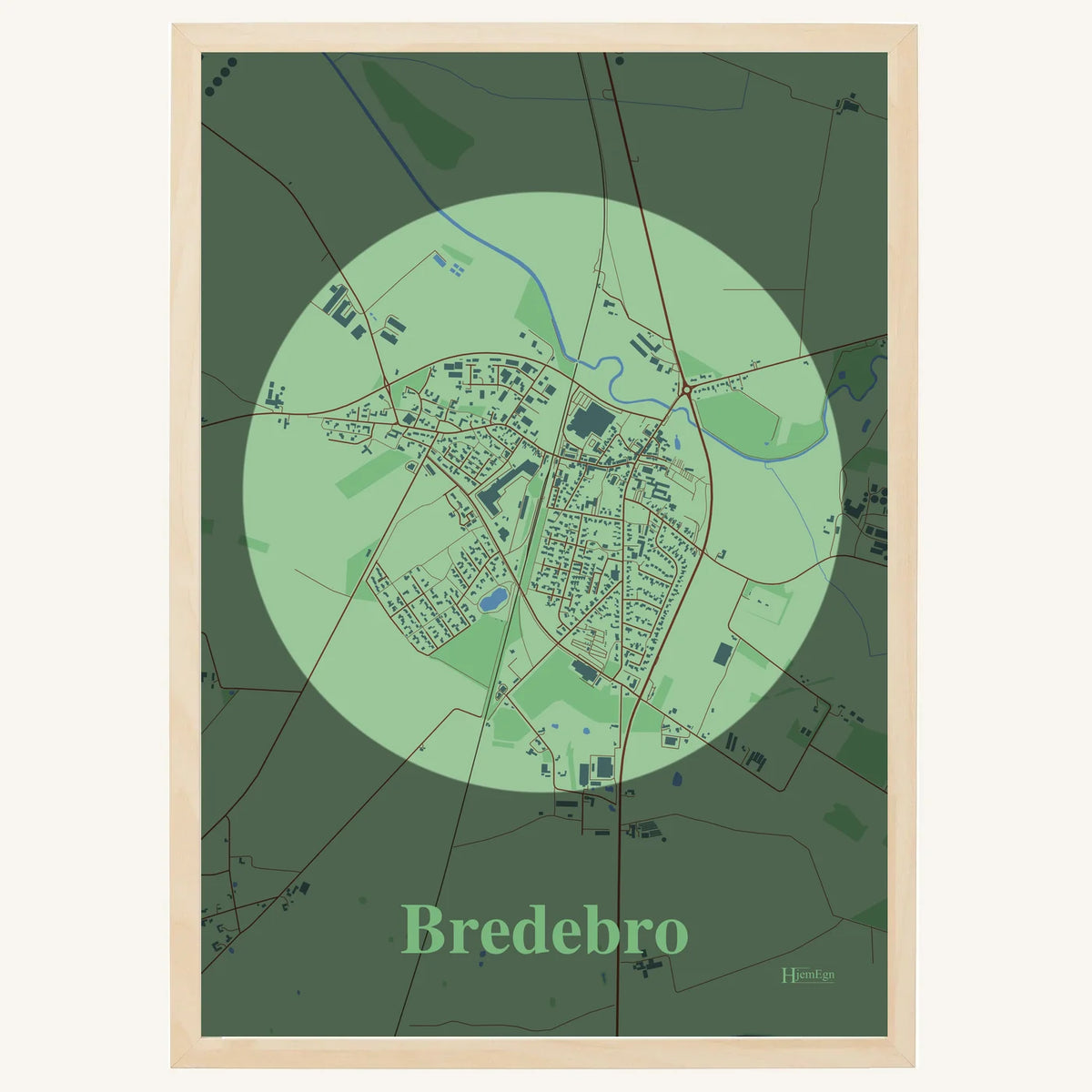 Bredebro plakat – Centrum 2026 – Lys pastel grøn