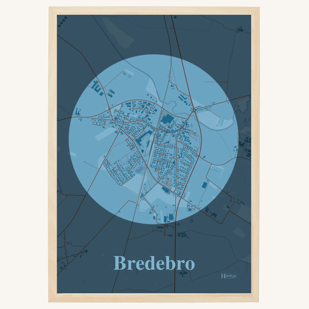 Bredebro plakat – Centrum 2026 – Lys pastel blå