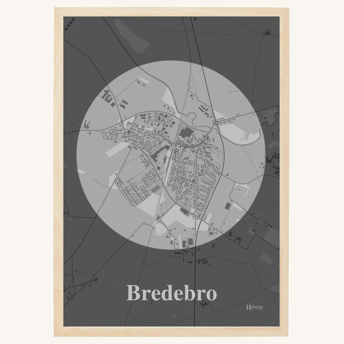 Bredebro plakat – Centrum 2026 – Lys pastel grå