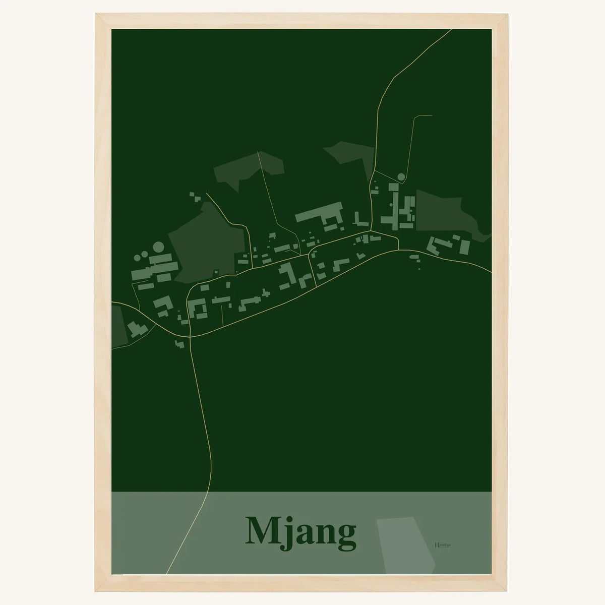 Mjang plakat – Firkantet 2026 – Mørk grøn