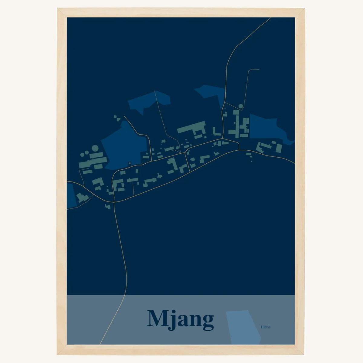 Mjang plakat – Firkantet 2026 – Mørk blå