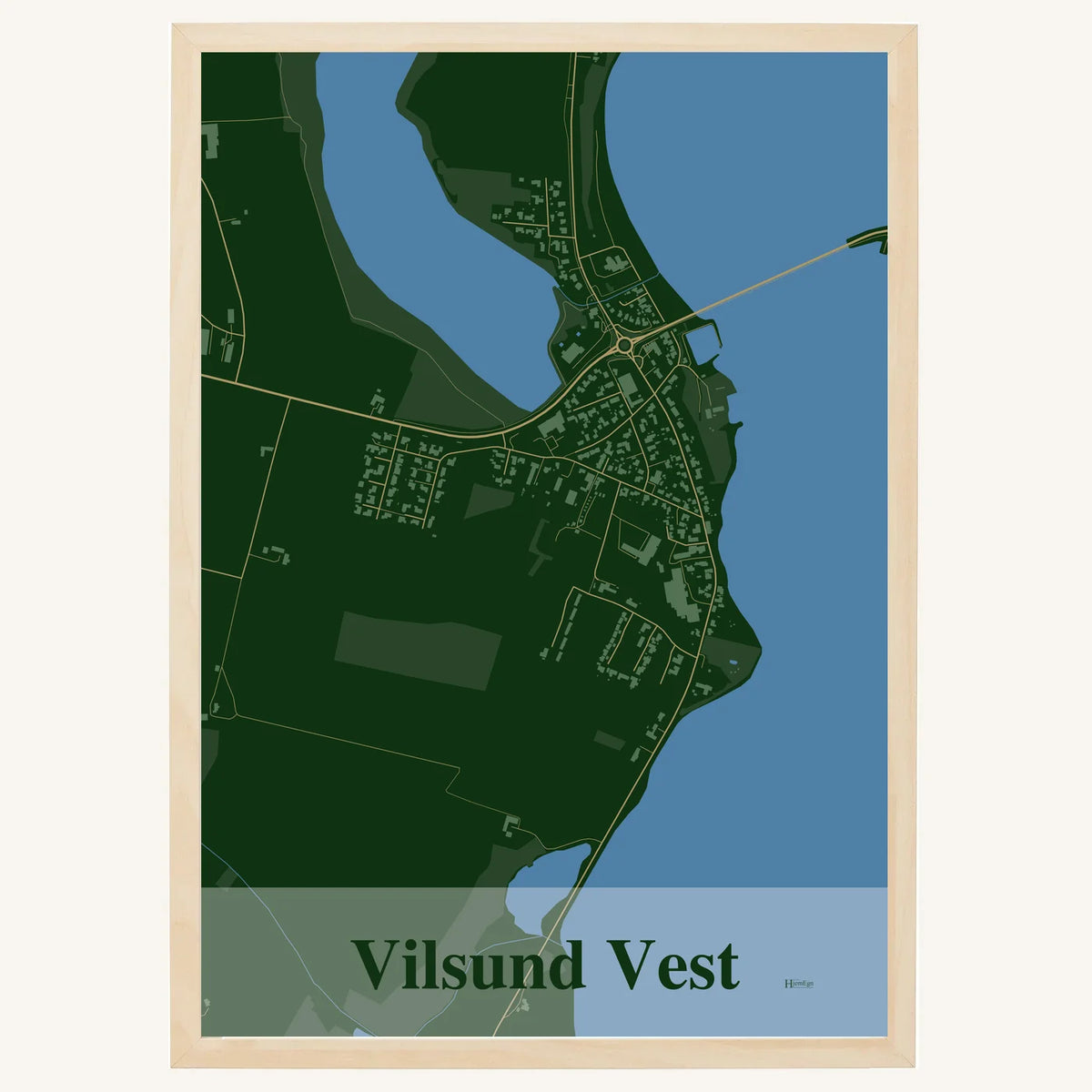 Vilsund Vest plakat – Firkantet 2026 – Mørk grøn